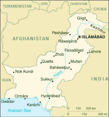 MAP OF PAKISTAN